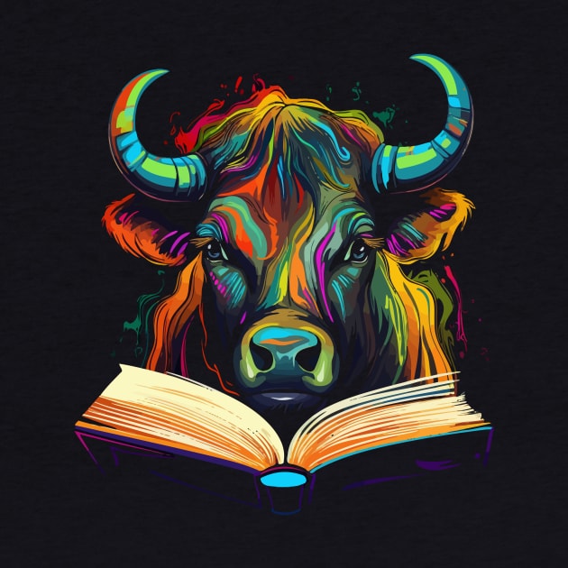 Water Buffalo Reads Book by JH Mart